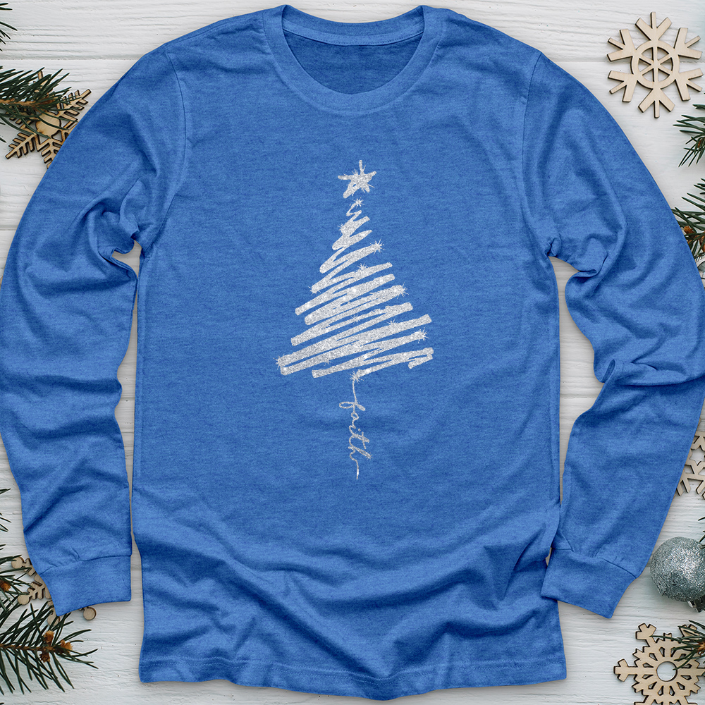 Scribbly Faith Tree Long Sleeve Tee