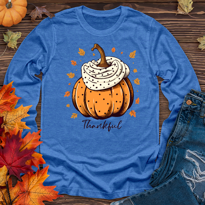 Vintage Pumpkin Coziness Long Sleeve Tee