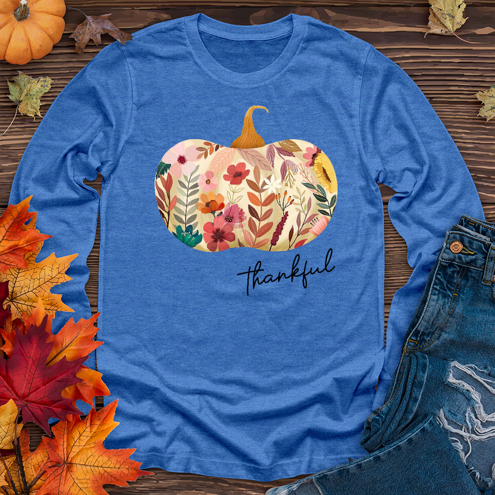 Thankful Garden Pumpkin Long Sleeve Tee