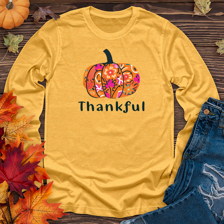 Thankful Pumpkin 02 Long Sleeve Tee