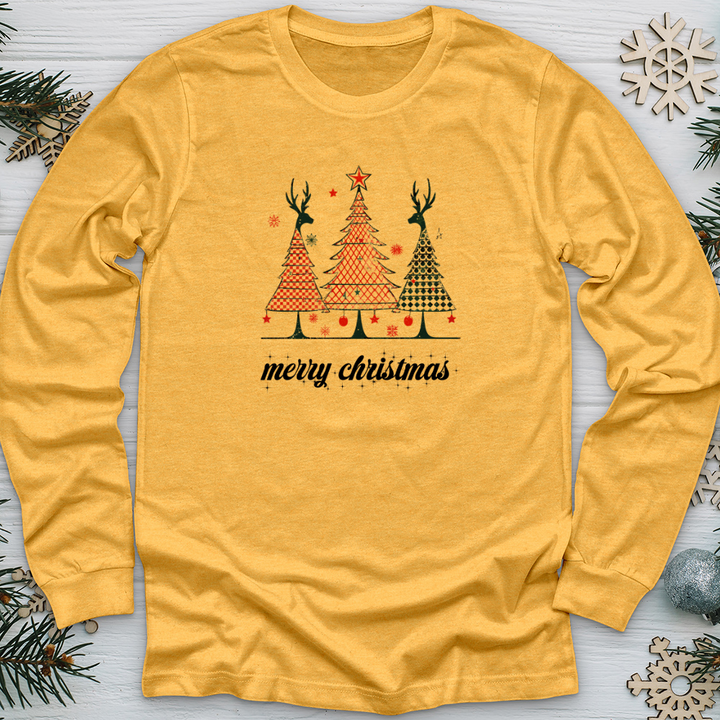 Merry Christmas Christmas Reindeer Long Sleeve Tee