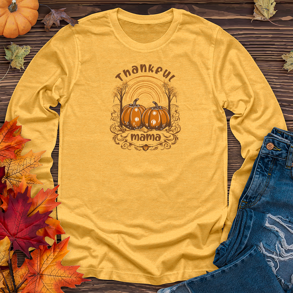 Vintage Pumpkin Romance Long Sleeve Tee