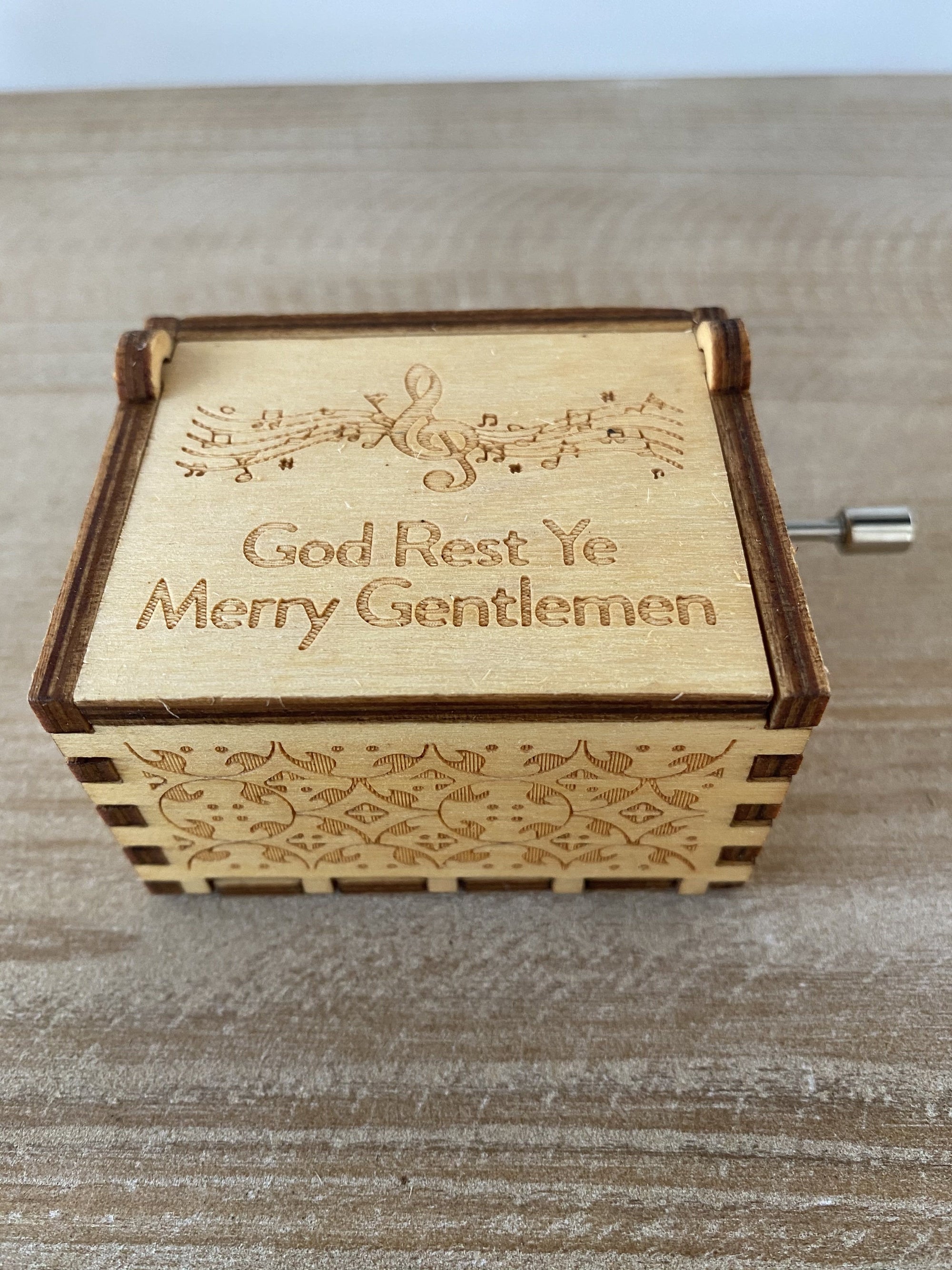 God Rest Ye Merry Gentlemen Custom Music Box