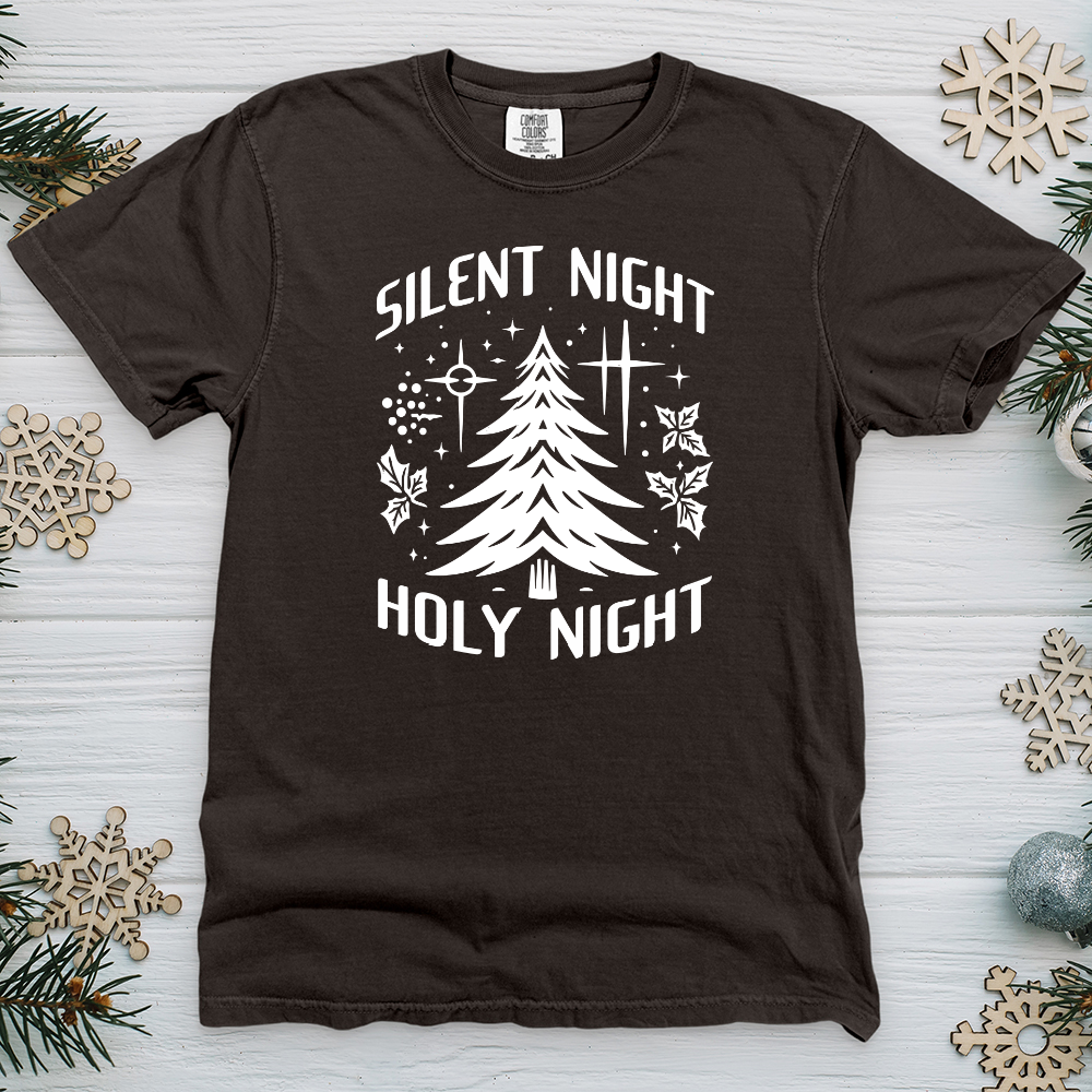 Silent Night Holy Night Heavy Cotton Comfort Colors Tee