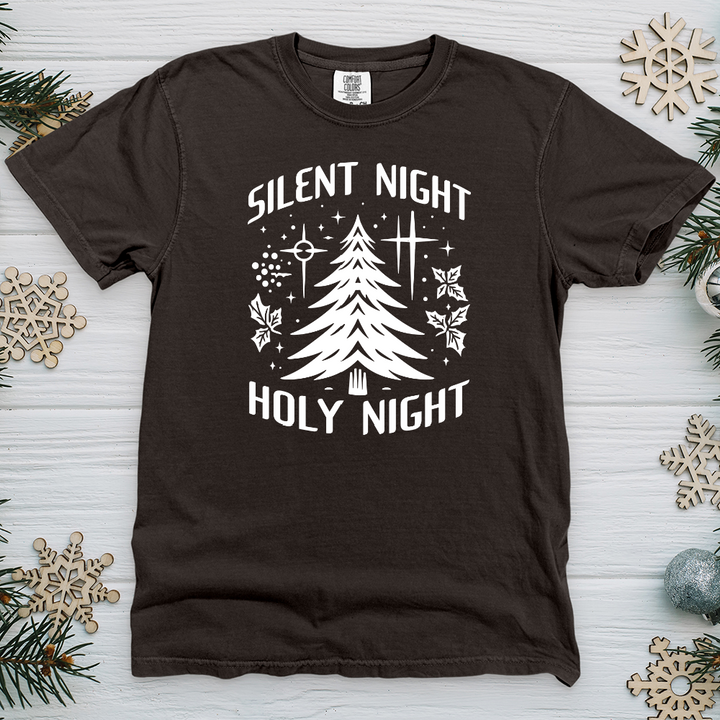 Silent Night Holy Night Heavy Cotton Comfort Colors Tee
