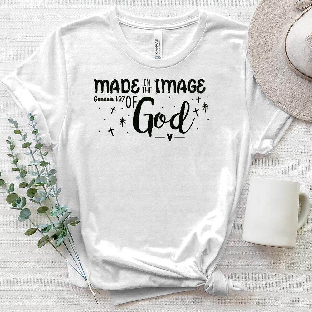 Made in His Image Heathered Tee