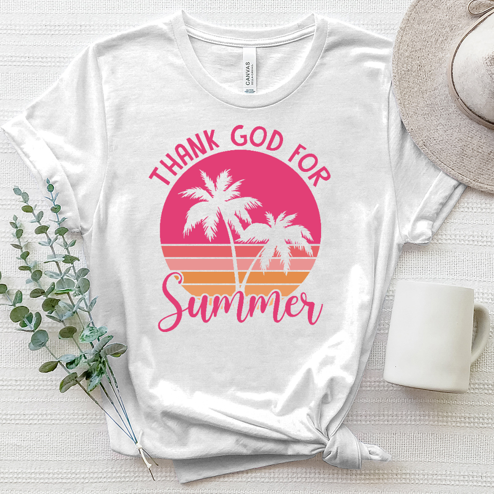 Thank God For Summer Heathered Tee