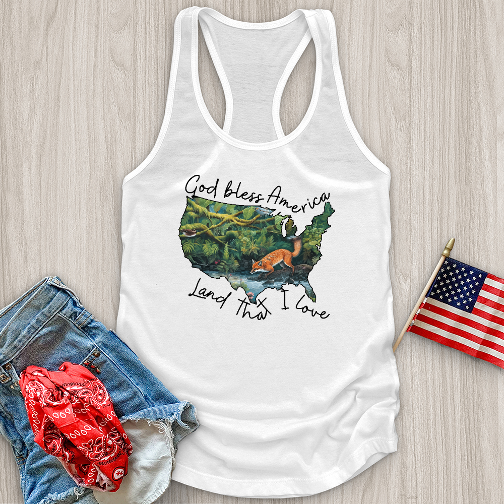 Forest With Animals in It Tank Top