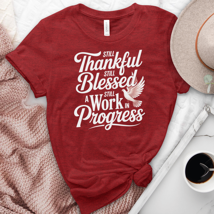 A Work In Progress Heathered  Tee