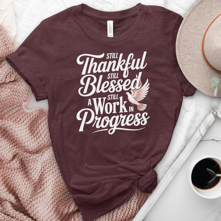 A Work In Progress Heathered  Tee