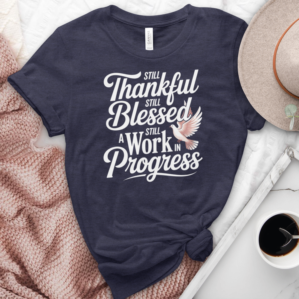 A Work In Progress Heathered  Tee