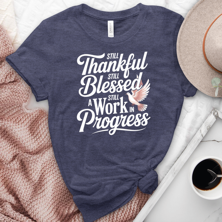 A Work In Progress Heathered  Tee
