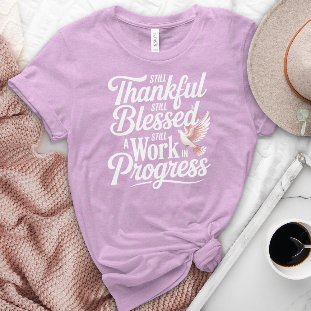 A Work In Progress Heathered  Tee
