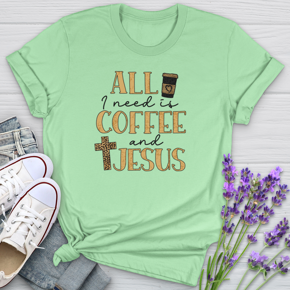 All I Need Is Coffee & Jesus Softstyle Tee