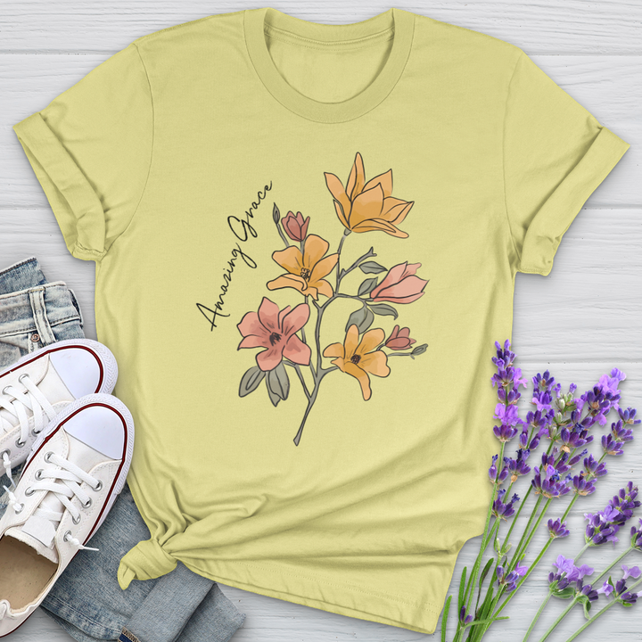 Amazing Grace Flowers Softstyle Tee