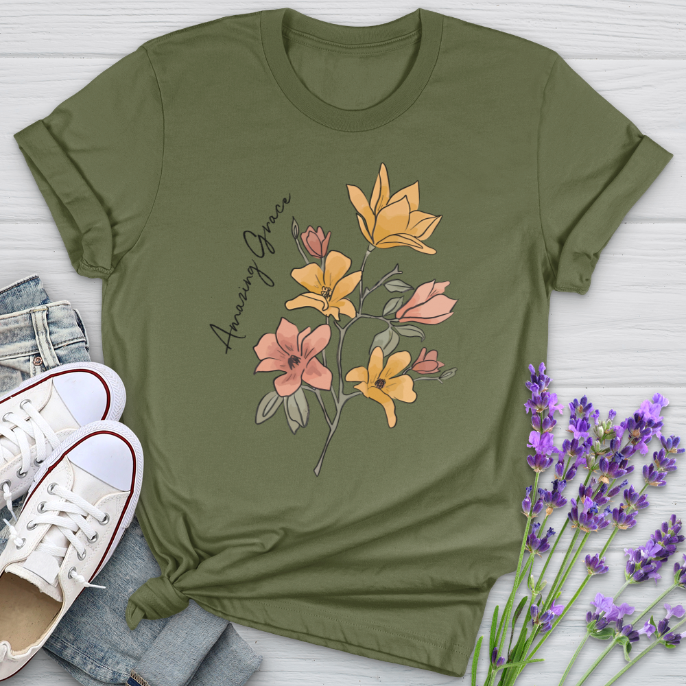 Amazing Grace Flowers Softstyle Tee