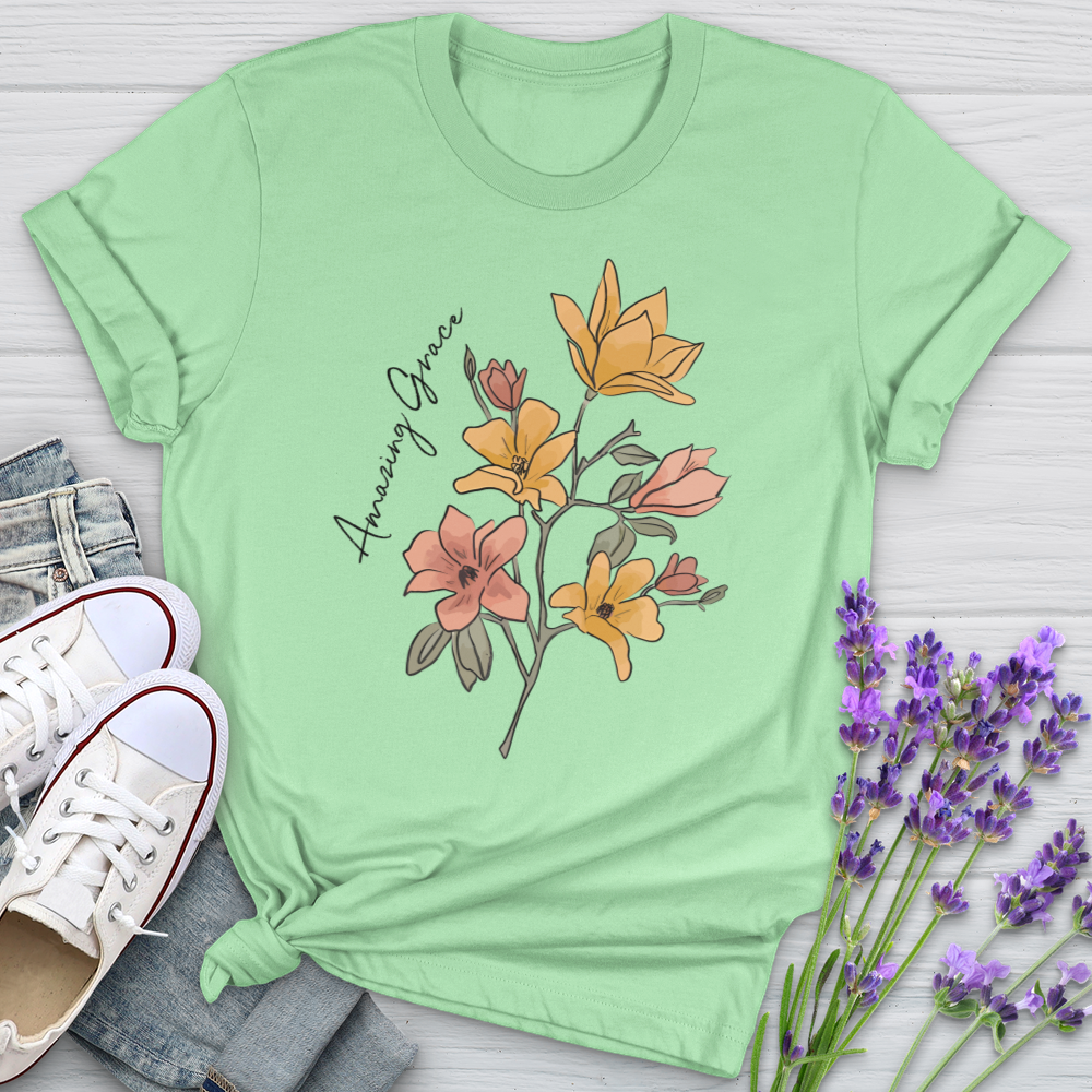 Amazing Grace Flowers Softstyle Tee