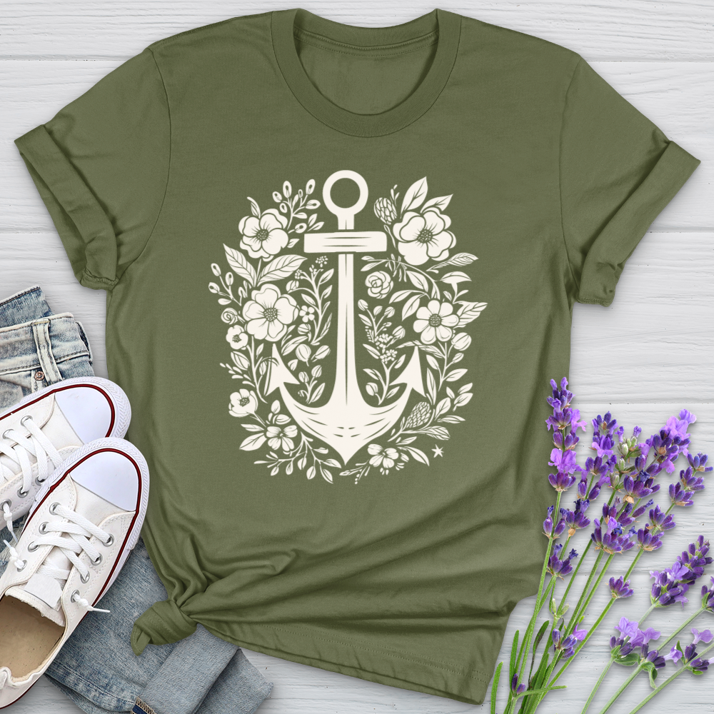 Anchor Flower Softstyle Tee