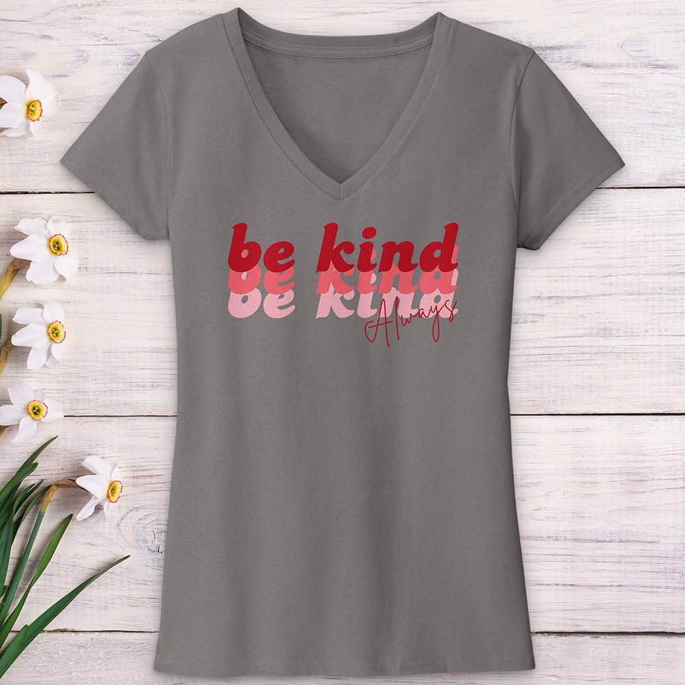 Be Kind Always Retro V-Neck Tee