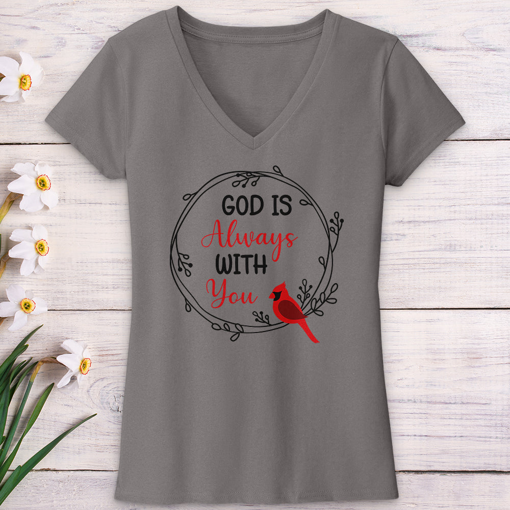 God Always With You V-Neck Tee