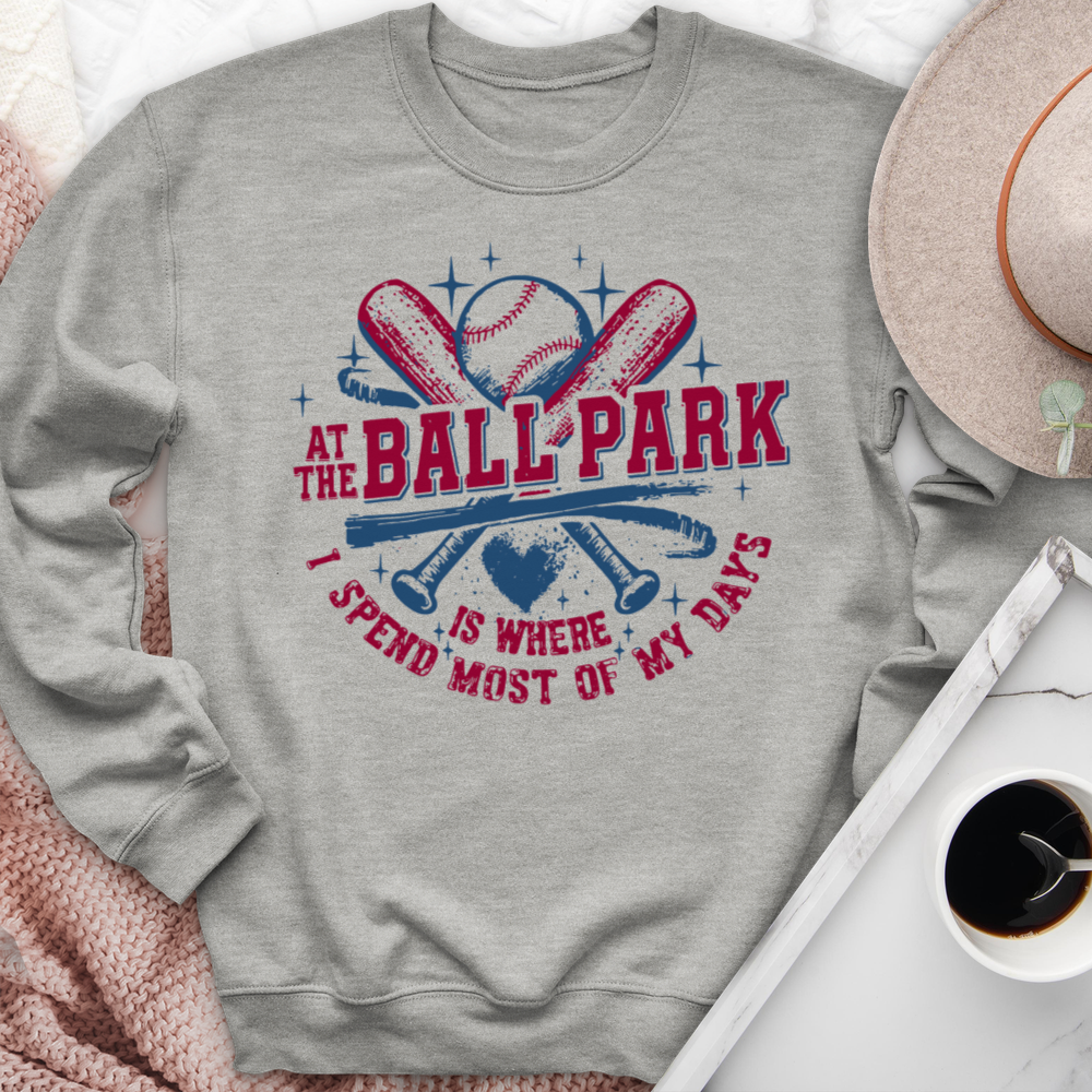 At The Ball Park Crewneck