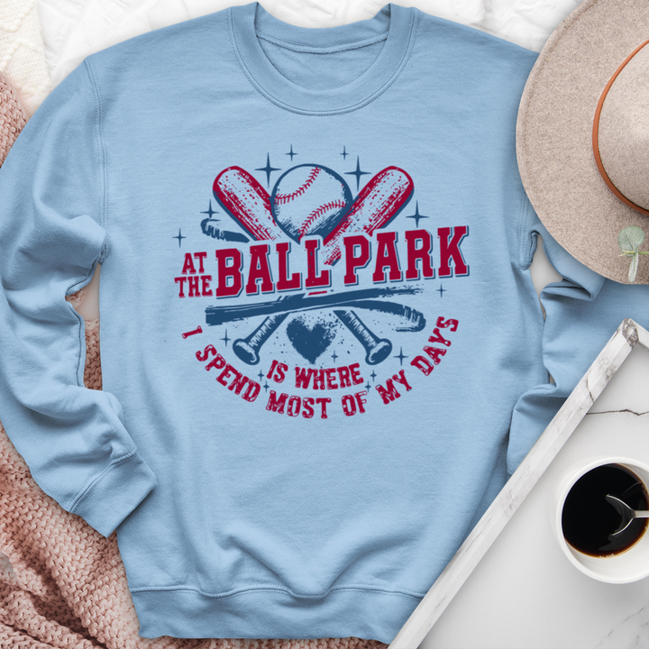 At The Ball Park Crewneck