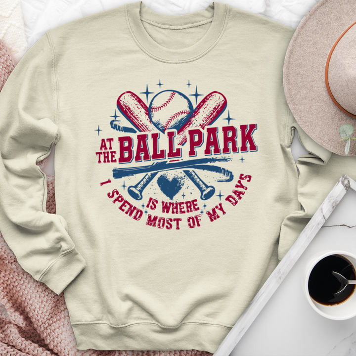 At The Ball Park Crewneck