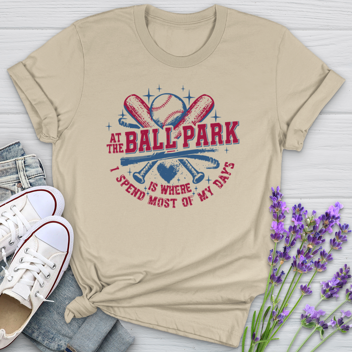 At The Ball Park Softstyle Tee