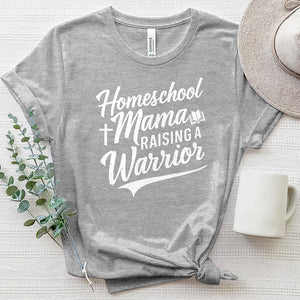 Homeschool Mama Raising a Warrior Heathered Tee