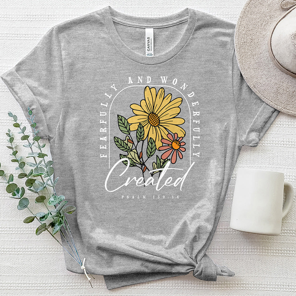 Fearfully & Wonderfully Created Heathered Tee