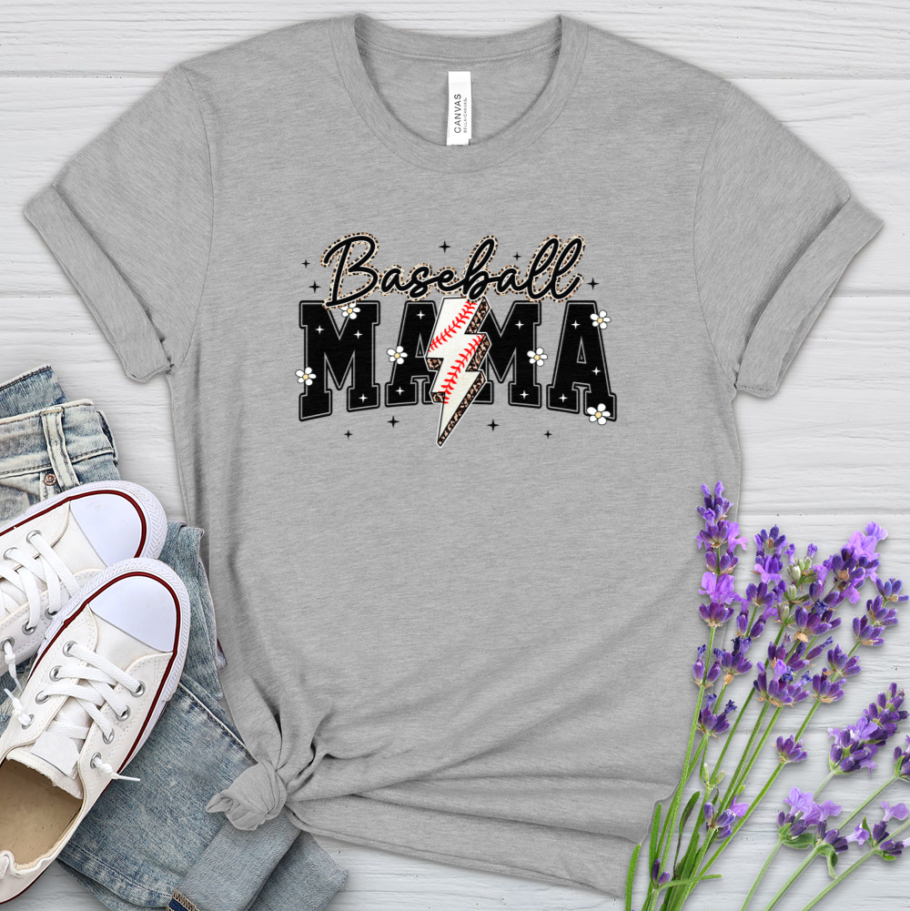 Baseball Mama Heathered Tee