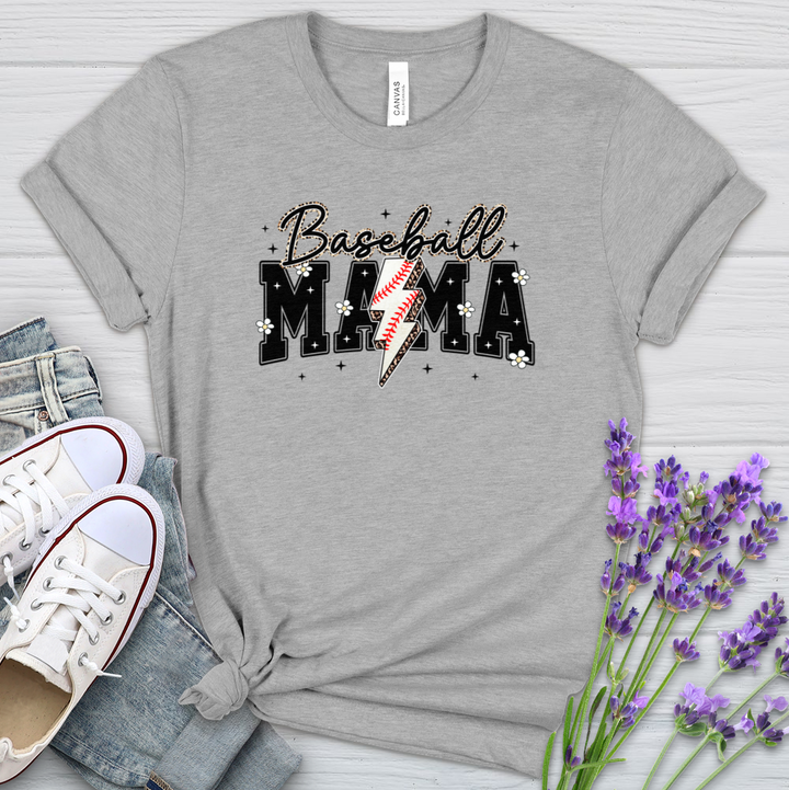 Baseball Mama Heathered Tee