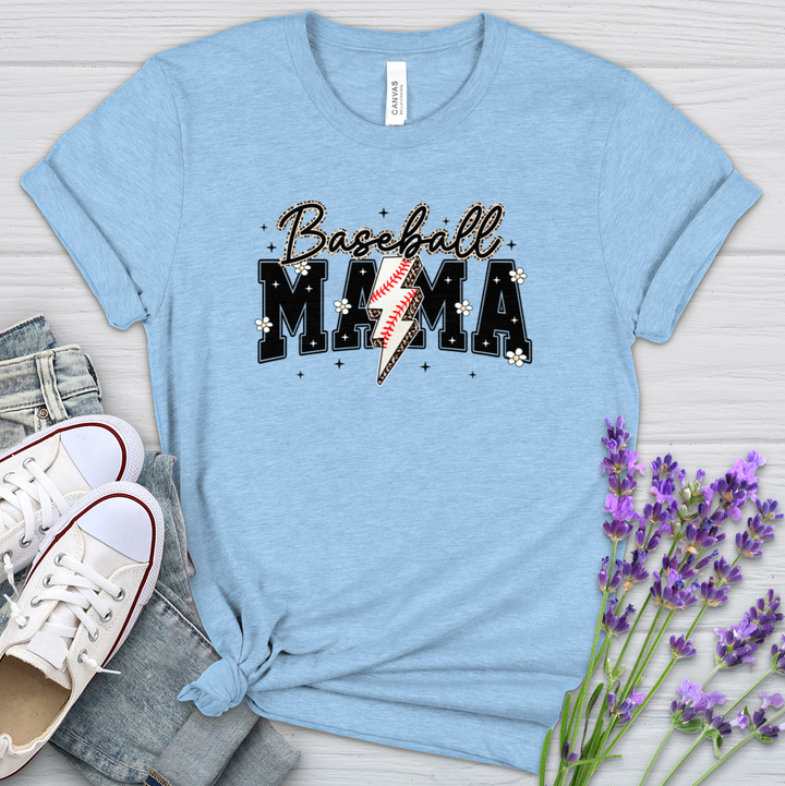 Baseball Mama Heathered Tee