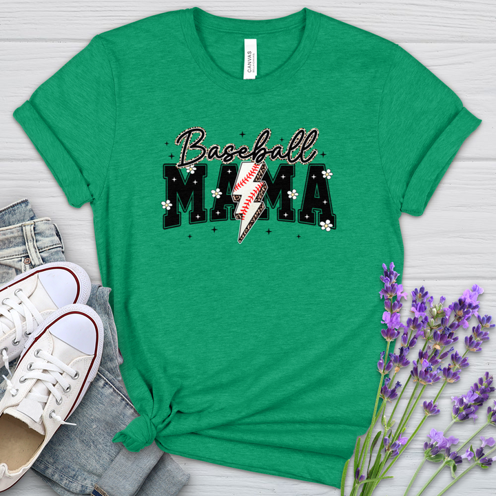 Baseball Mama Heathered Tee