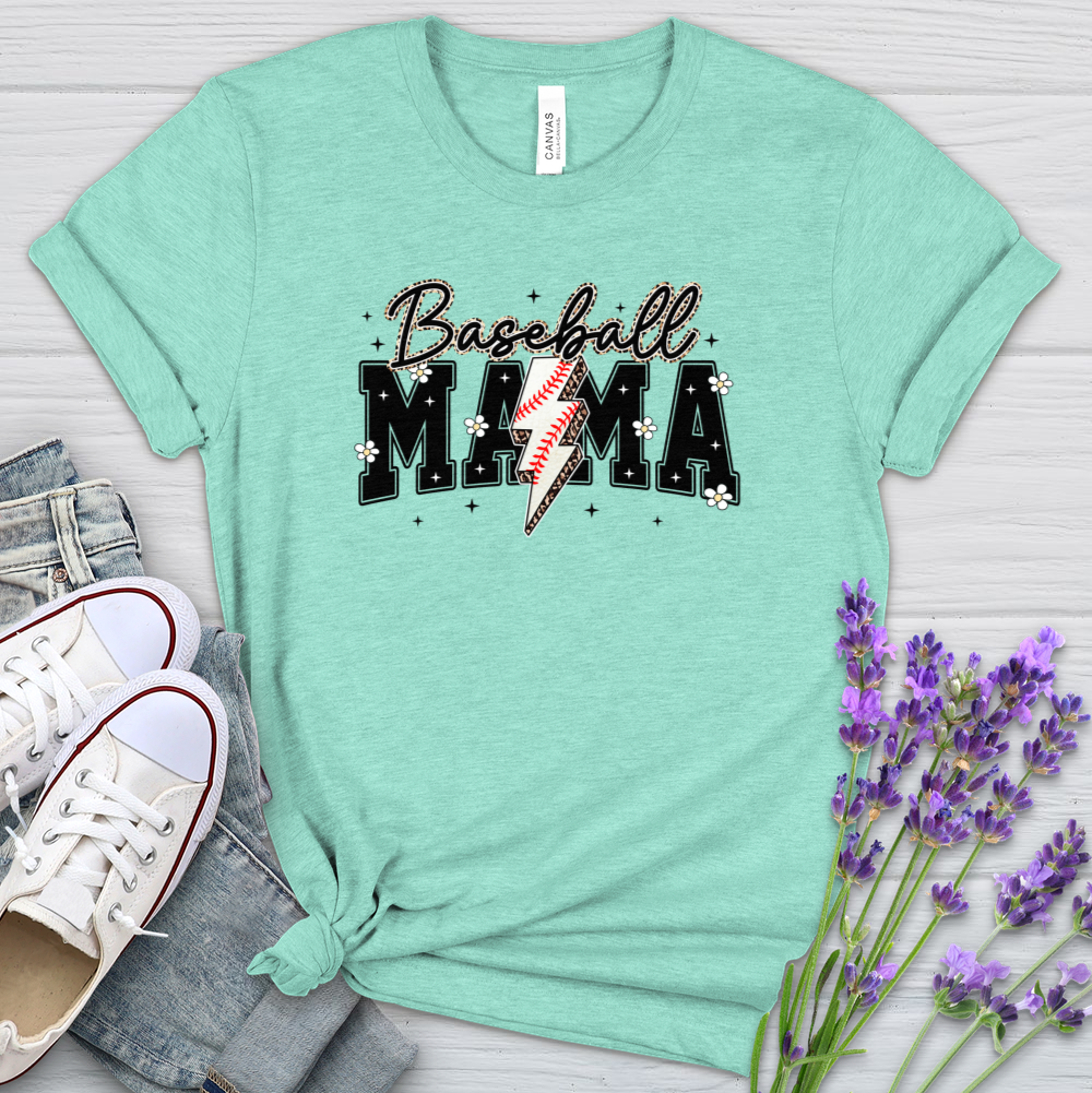 Baseball Mama Heathered Tee