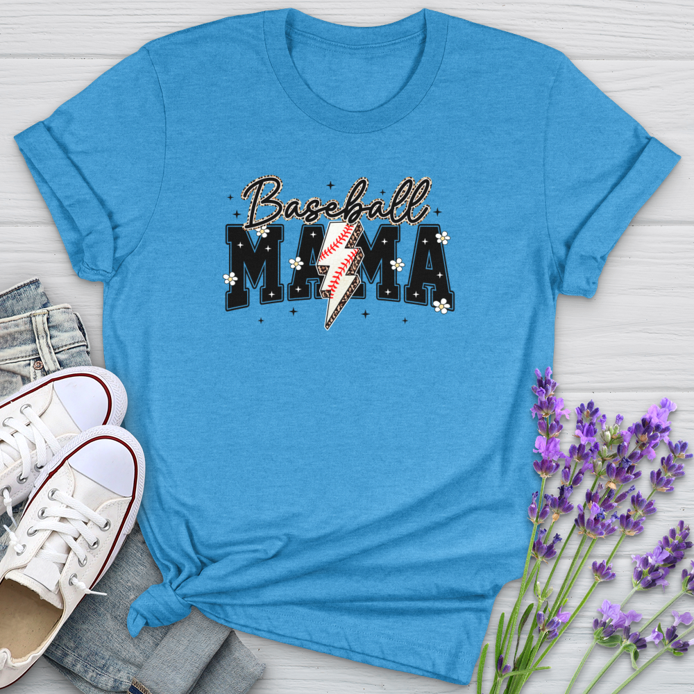 Baseball Mama Softstyle Tee