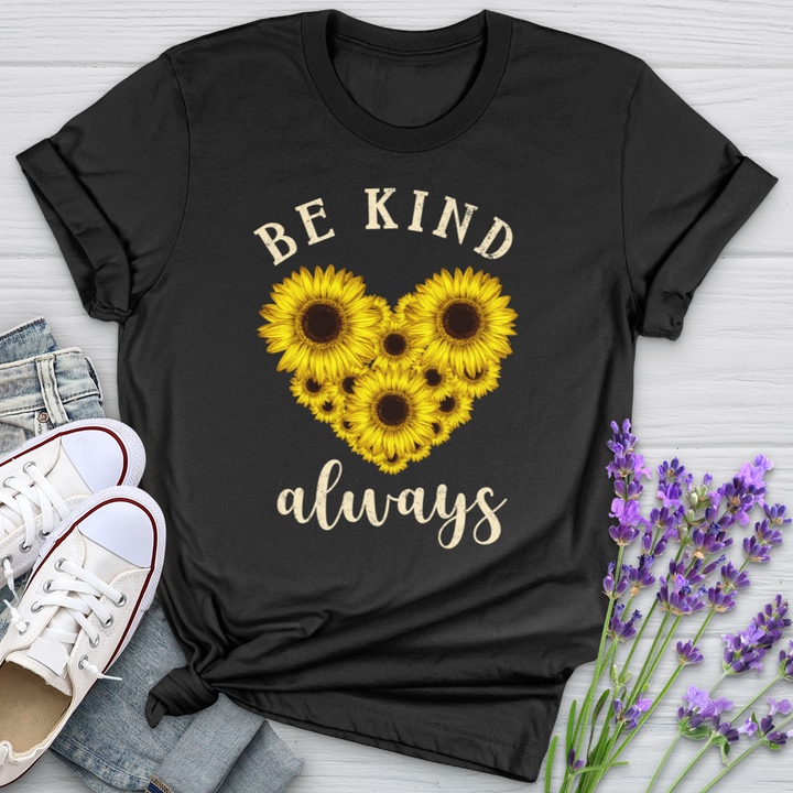 Be Kind Always Flower Heart Softstyle Tee