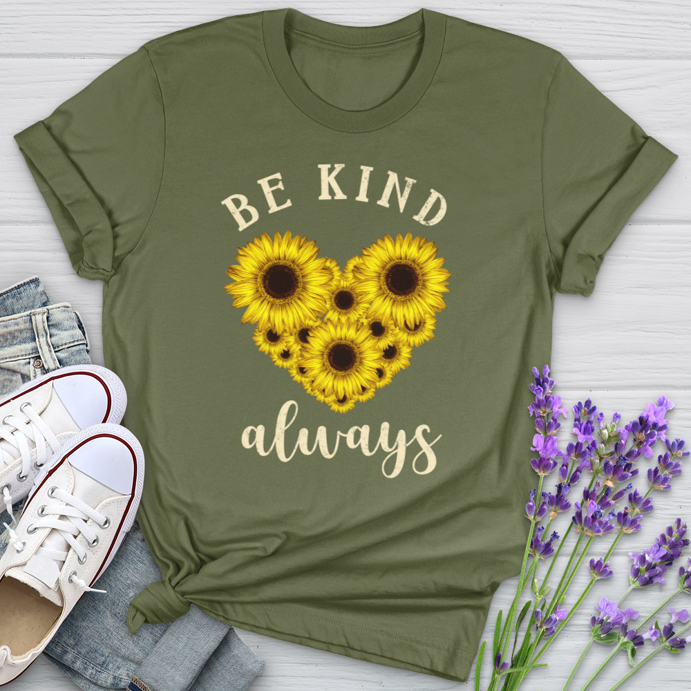 Be Kind Always Flower Heart Softstyle Tee