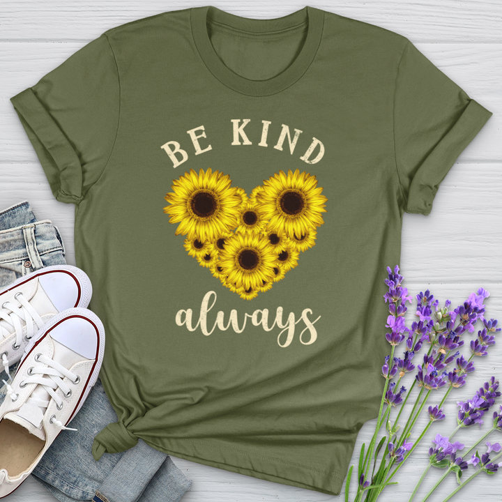 Be Kind Always Flower Heart Softstyle Tee