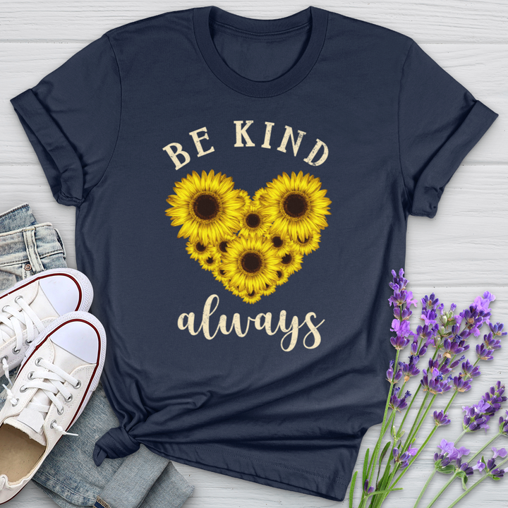 Be Kind Always Flower Heart Softstyle Tee