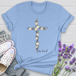 Be Kind Floral Cross Softstyle Tee