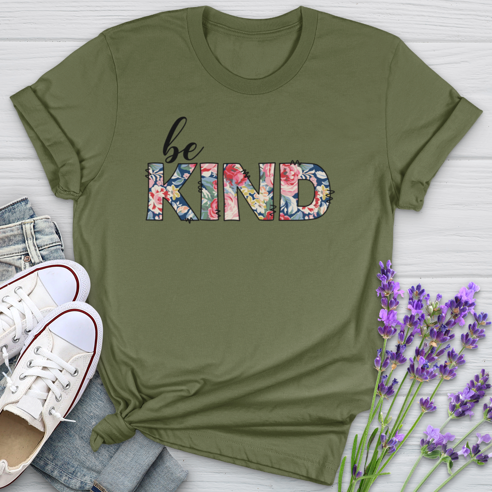 Be Kind Flowers Softstyle Tee