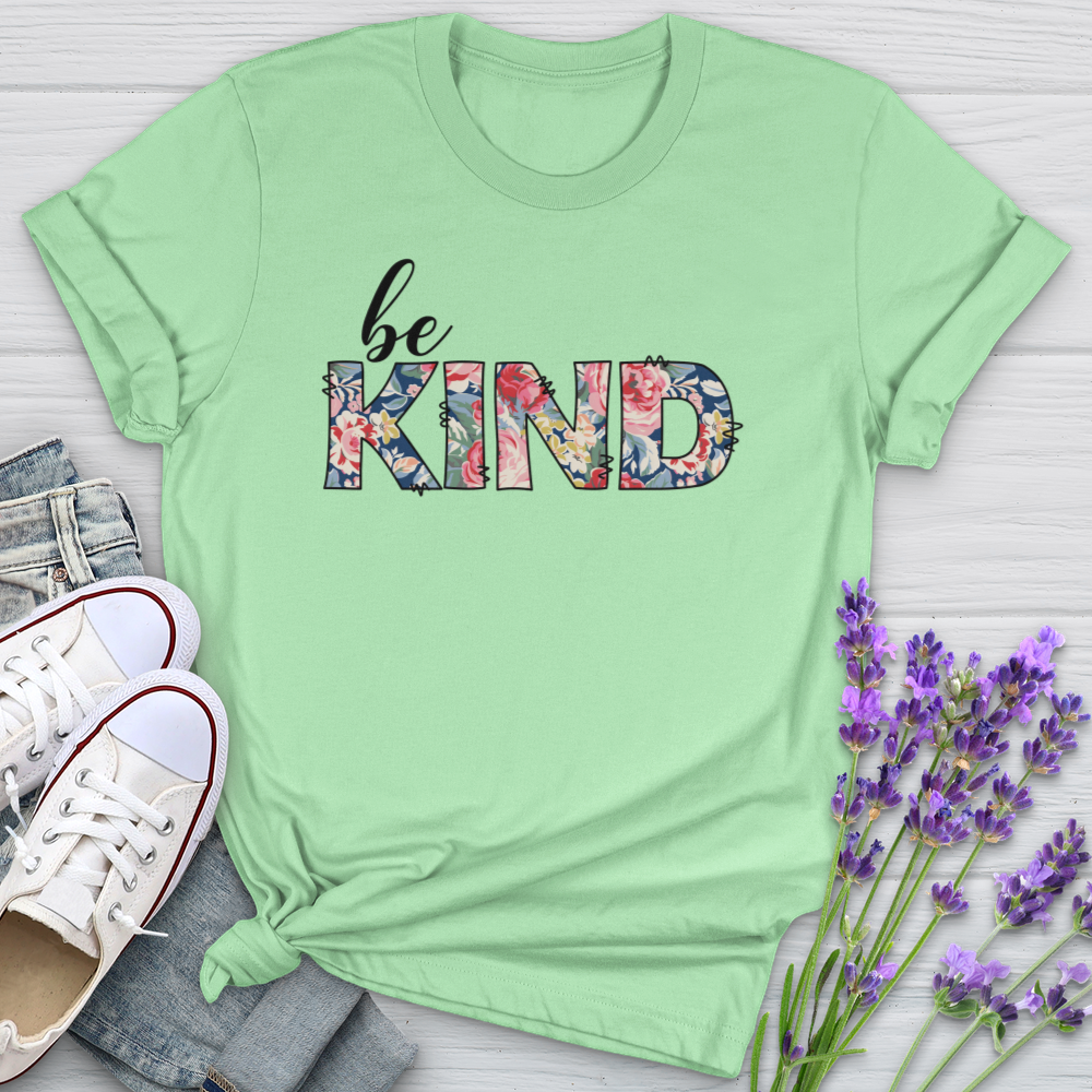 Be Kind Flowers Softstyle Tee