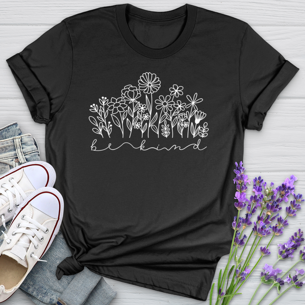 Be Kind Garden Flowers Softstyle Tee