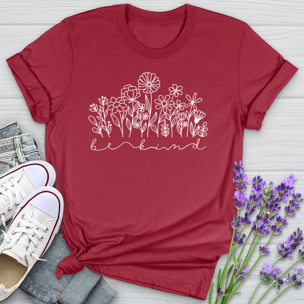 Be Kind Garden Flowers Softstyle Tee