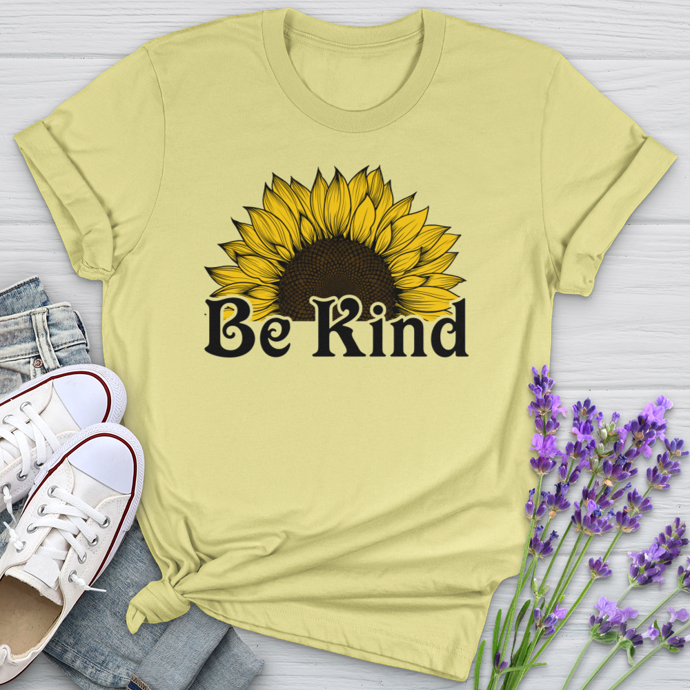 Be Kind Half Flower Softstyle Tee