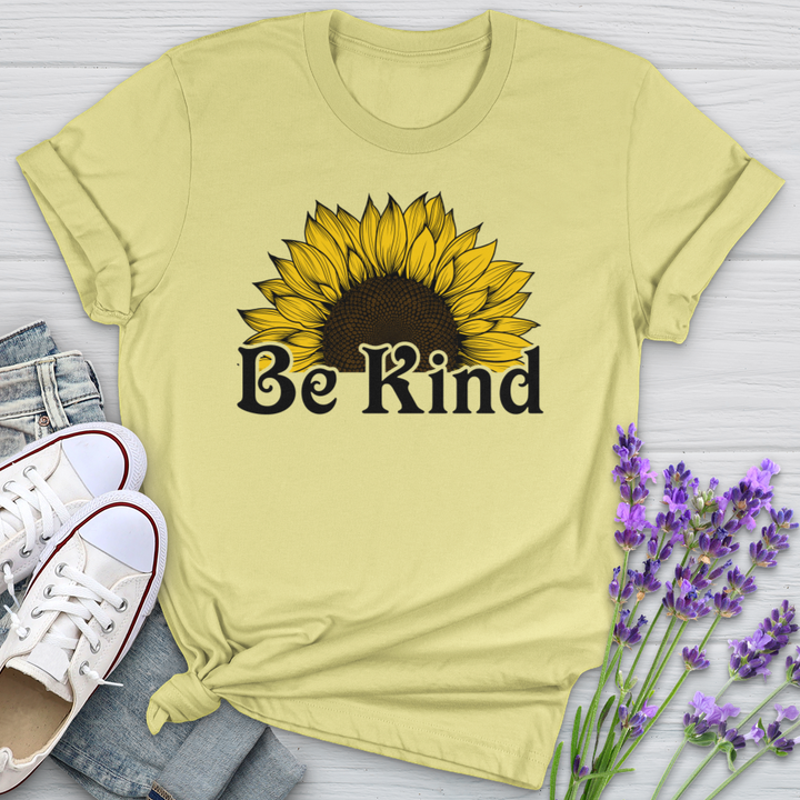 Be Kind Half Flower Softstyle Tee