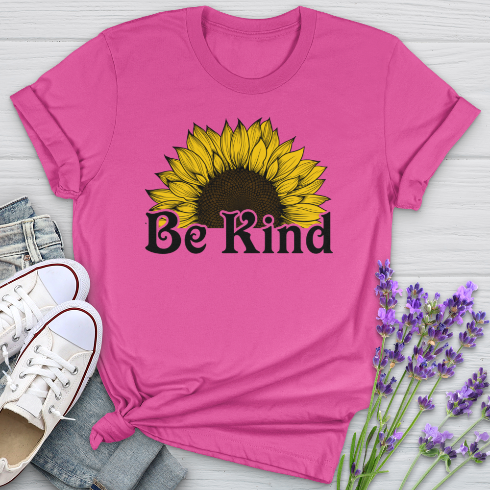 Be Kind Half Flower Softstyle Tee