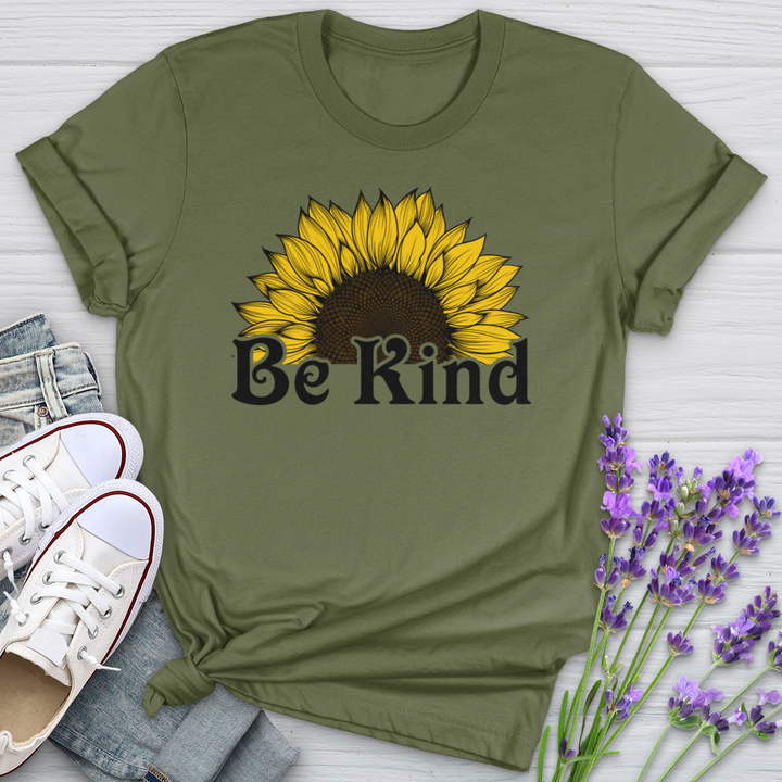 Be Kind Half Flower Softstyle Tee