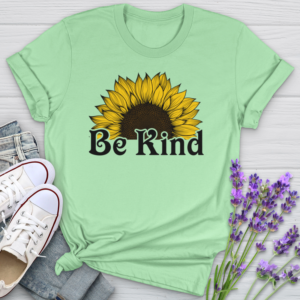 Be Kind Half Flower Softstyle Tee